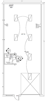 Floorplan for Unit #103