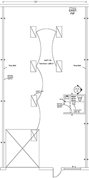 Floorplan for Unit #110